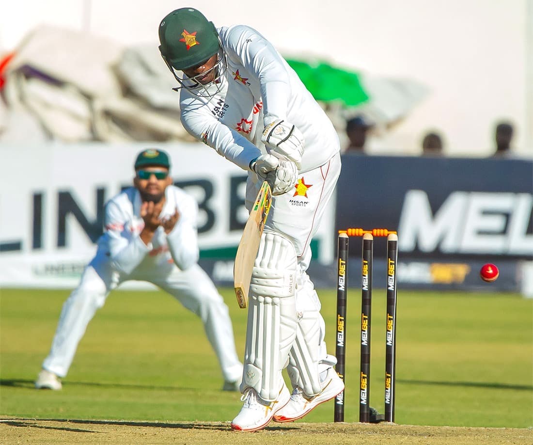 Takashinga’s Kaia hits maiden Test century as Zimbabwe tighten grip on Bangladesh