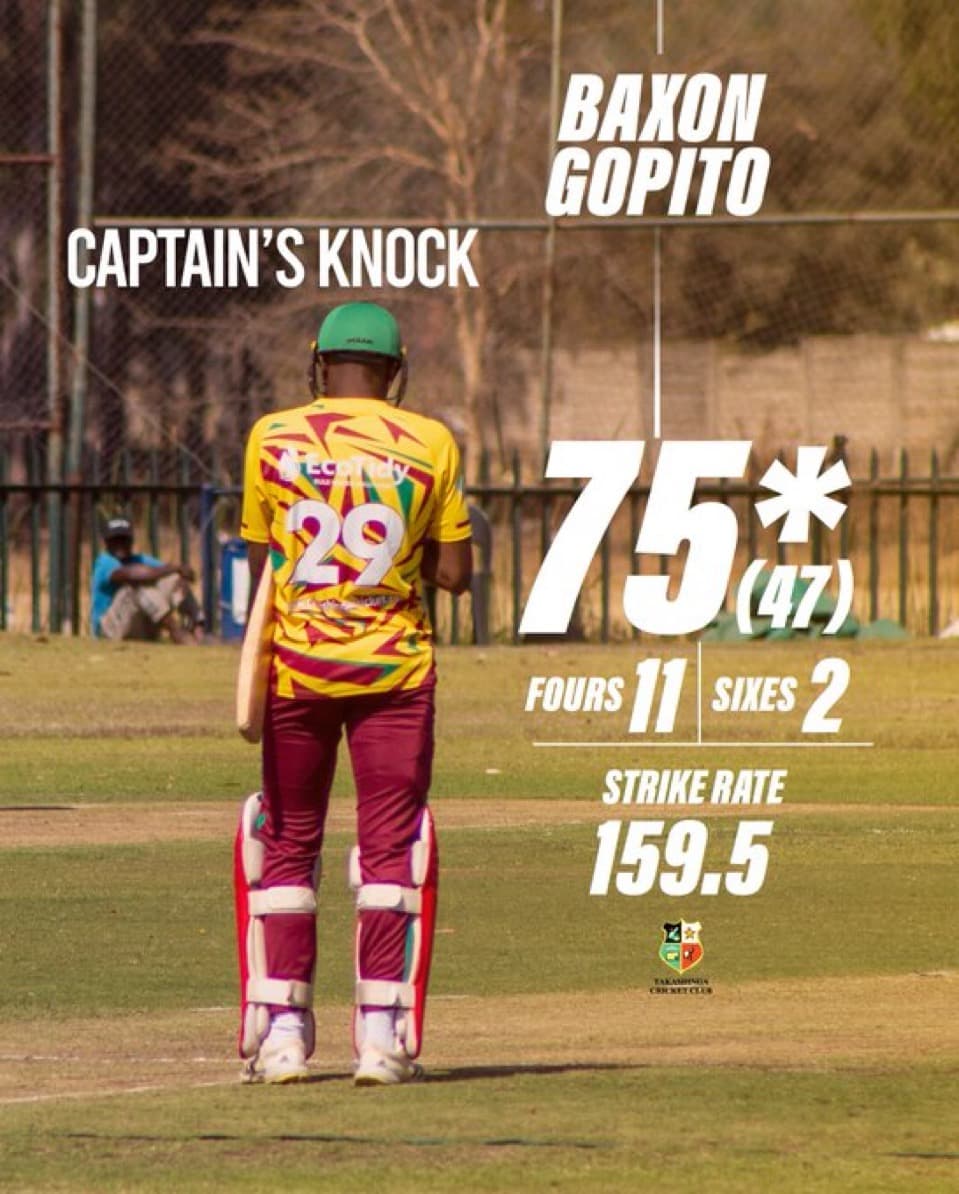     Gopito Leads Takashinga Patriots 2 to Seven-Wicket Win